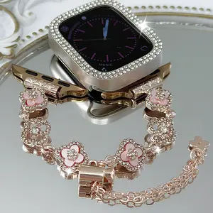 Casing Bee Floral Éclat Watch Band for Smart Watch, Bracelet Wristband Compatible with Smart Watch Series Wearable Luxury