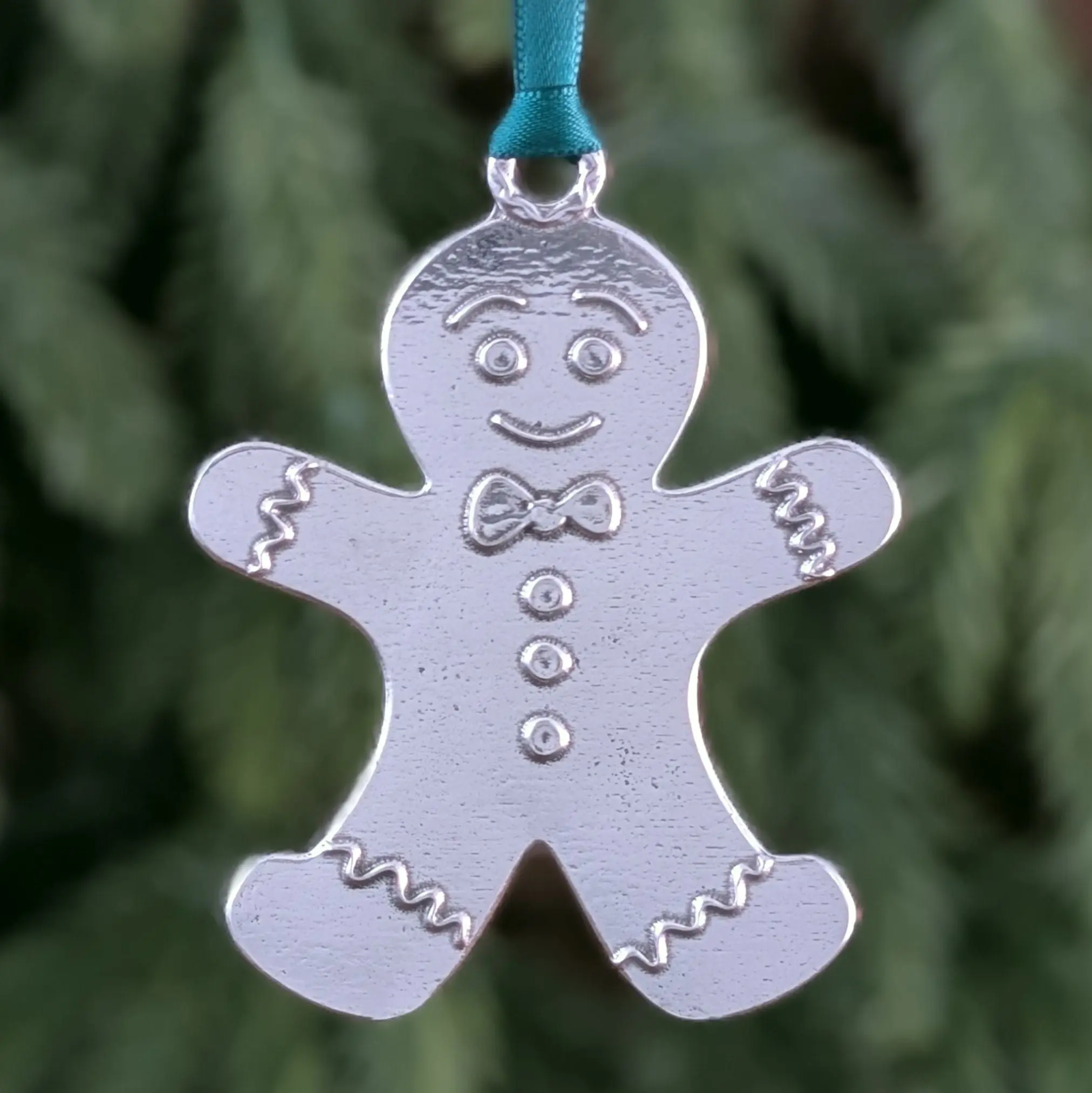 Gingerbread Man Pewter Ornament