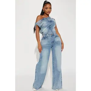 Dakota Denim Jumpsuit - Denim Q
