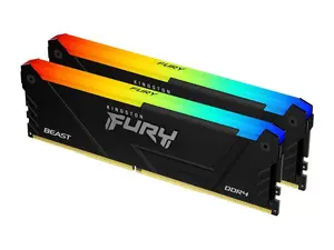Kingston FURY Beast 64GB (2 x 32GB) DDR4 3600 (PC4 28800) Memory (Desktop Memory) Model KF436C18BB2AK2/64