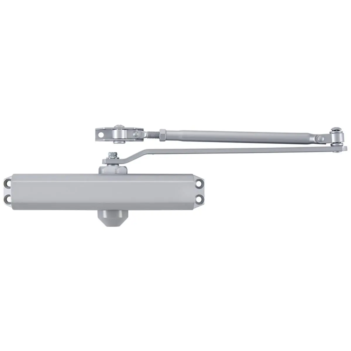 Brinks Grade 1 Commercial Hydraulic Door Closer with Adjustable Speed, Aluminum-Steel Construction, for Stores & Commercial Buildings, Interior/Exterior Use, 188 lbs Capacity, 6 in Height, 8 in Width, Hardware Included