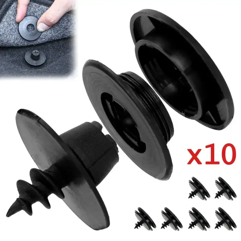 10pcs Anti-slip Car Mat Carpet Clips Interior Foot Mat Fixing Buckle Clamps Floor Holders Sleeves Non-slip Fastener Fixer