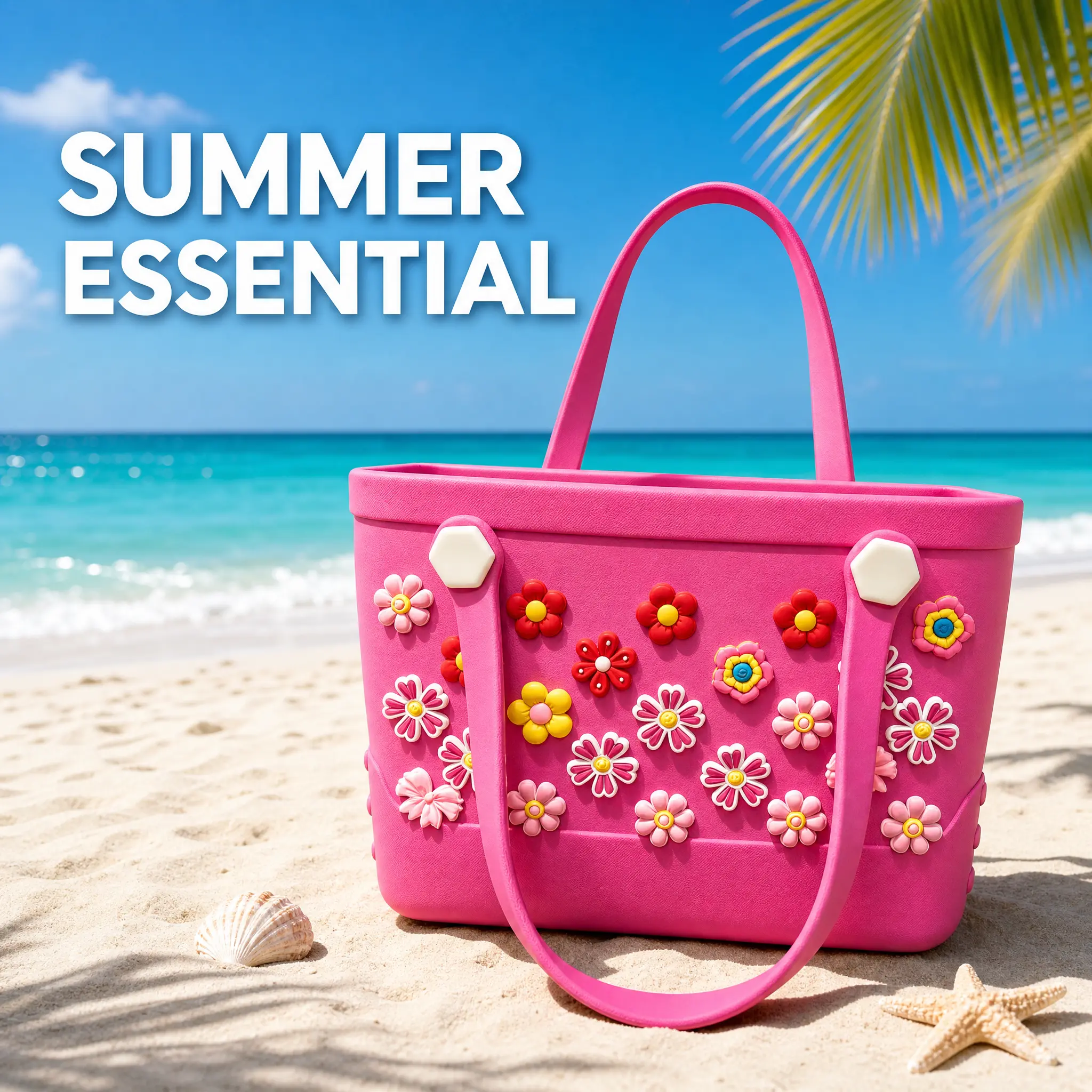 Women's Cute Trendy EVA Handbag - Waterproof, Lightweight, Food-Safe, Slip-On Stylish Hand Carry Bag for Packing Lunch for My Kid, Lunch at Work (EVA Material, Cute Trendy Design Focus)