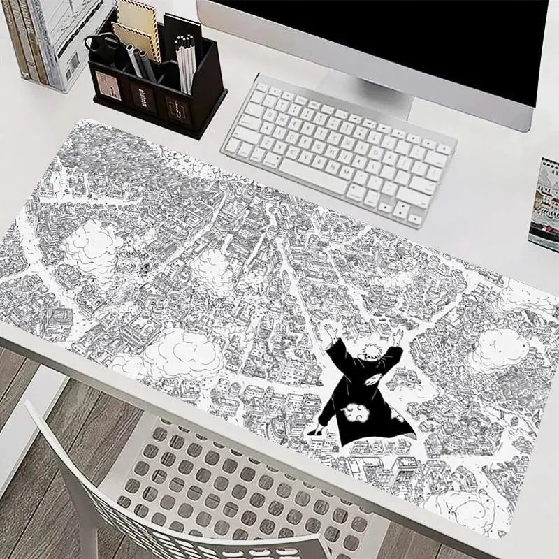 Narut0 Pain Japanese Drawing Deskmat Anime Mousepad Gaming Desk Mat Office Use