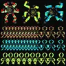 10/20/30/40 Pcs Deformation Fidget Spinners - Luminous Glow-in-Dark Classic & Robot Designs, Sensory Calming Fidget Set, Stress Relief Party Favors for Classroom Exchange, Sensory Fidgets
