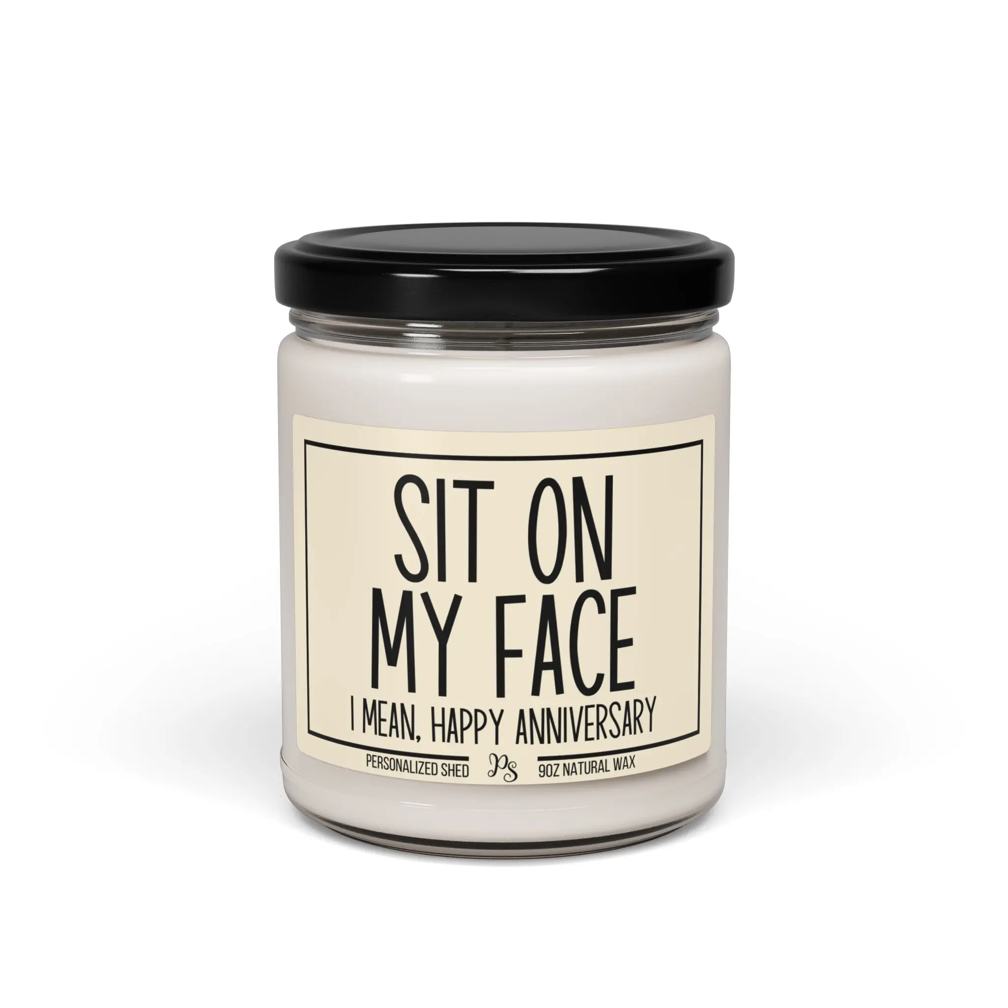 Sit On My Face Candle, Funny Husband Boyfriend Gift, Dirty Anniversary Candle, Gifts for Him, Adult Humor, Funny Candle