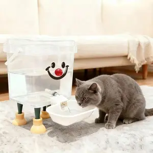 3L/5L Large Capacity Automatic Pet Water Dispenser, Detachable Bowl, Clear Water Level, Portable, Suitable for Cats, Dogs, Chickens, Ducks, Geese, Automatic Water Feeder, Drinking Water Bowl, Animal Water Bowl