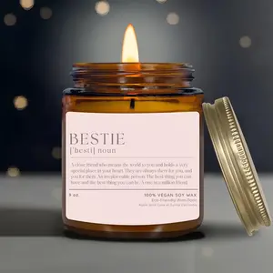 Bestie Definition Scented Candle, Valentine Candle, Coworker BFF Gift, Best Friend Birthday Candle, (C-19VAL)