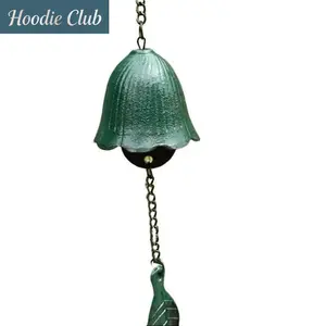 Cast Iron Wind Chime Bell, Japanese Style Furin Wind Chimes, Durable Weather-Resistant Hanging Decor, Melodic Garden Patio Outdoor Indoor Ornament    Decorative Windchimes