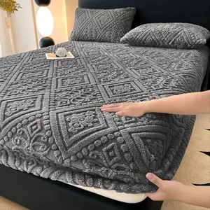 1pc Soft Milk Velvet Quilted Bedspread, Breathable, Anti-Pilling and Static-Resistant, Multiple Colors Available, Ideal for Bedroom