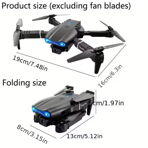 2026 New E99 PRO Drone with Dual Cameras, 360° Flips, One-Key Takeoff/Landing & Return Home, APP Control, Foldable & Portable, Long Flight Time, Optical Flow Hovering, 720P HD Video, Wi-Fi FPV Quadcopter for Beginners, Ideal Gift for Adults & Teens
