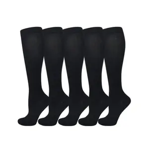 3/5 Pairs Compression Socks for Men & Women| Breathable, Quick-Dry, Anti-Odor Calf Support for Running, Hiking, Gym, Yoga & Everyday Comfort| Stylish & Durable Design for Sports & Daily Use