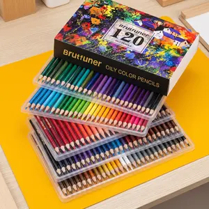 Premium Colored Pencils Set, Set Of 120 Colors, Soft Core With Vibrant Color, Ideal For Drawing Sketching Shading