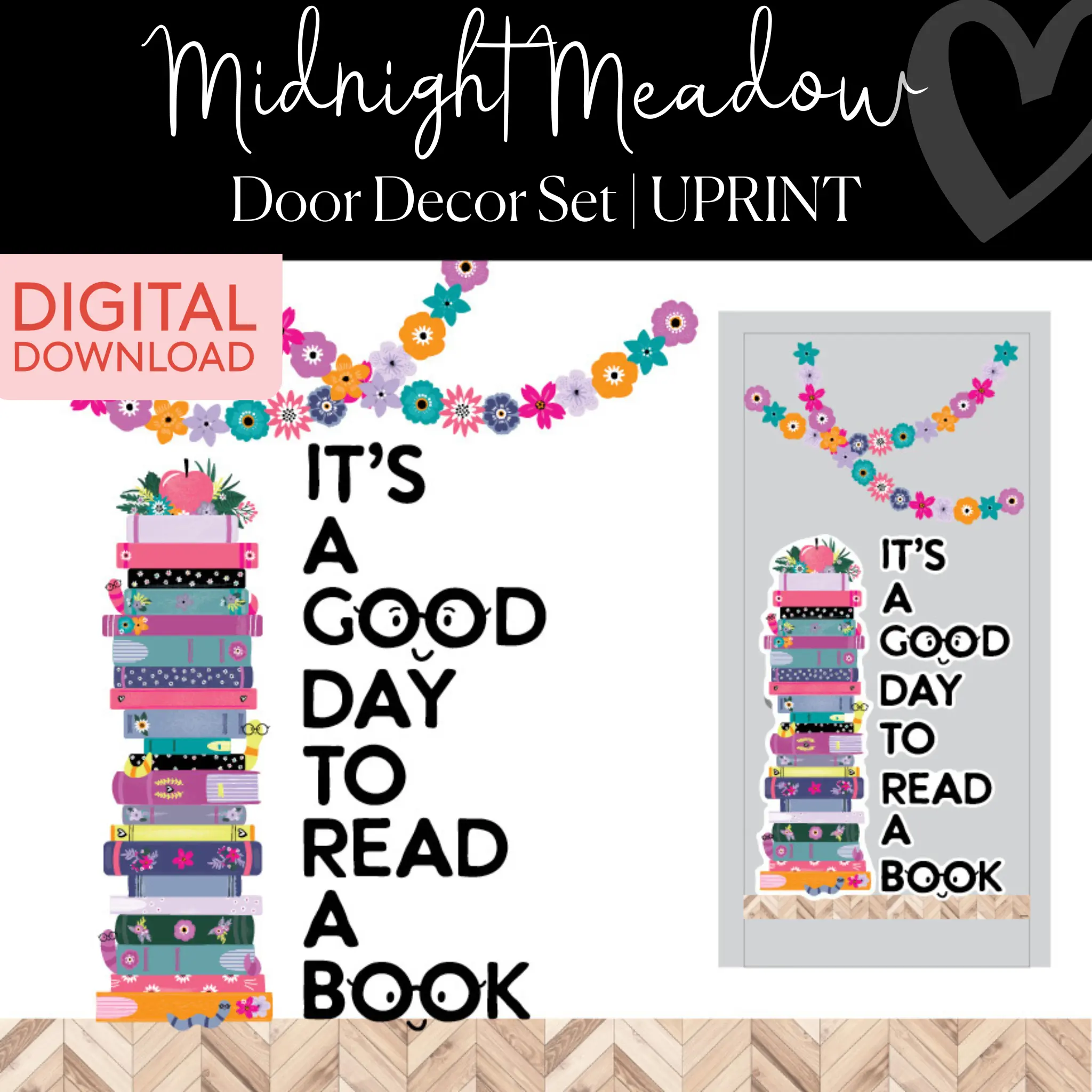 Printable It's A Good Day To Read A Book Classroom Door Decorations | Midnight Meadow