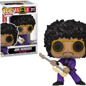 Funko Pop Jimi Hendrix 311 2023 SDCC Official Convention Sticker Vinyl Figure