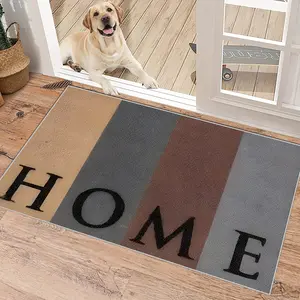 1PC Home-style Front Door Mat, Welcome Mat, Decorative Rug Mat, Outdoor and Indoor Entrance Mat, Bedside Rug, Bathroom Mat, Small Floor Mat Suitable for Spring, Summer, Autumn and Winter Seasons