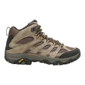 Merrell MOAB 3 Mid Men's Casual Walking Shoe, Men's Trainer Footwear, Walnut Color