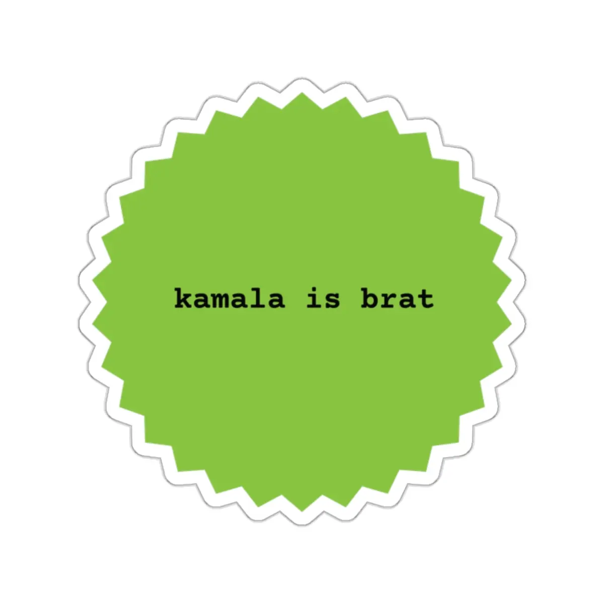 Kamala Brat Sticker - Feminist Political Decal