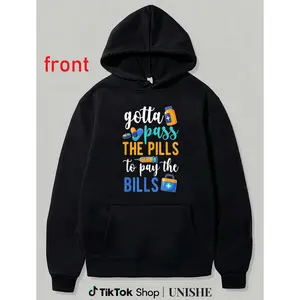 Medication Aide Hoodie with Sleeves – Gotta Pass The Pills Design