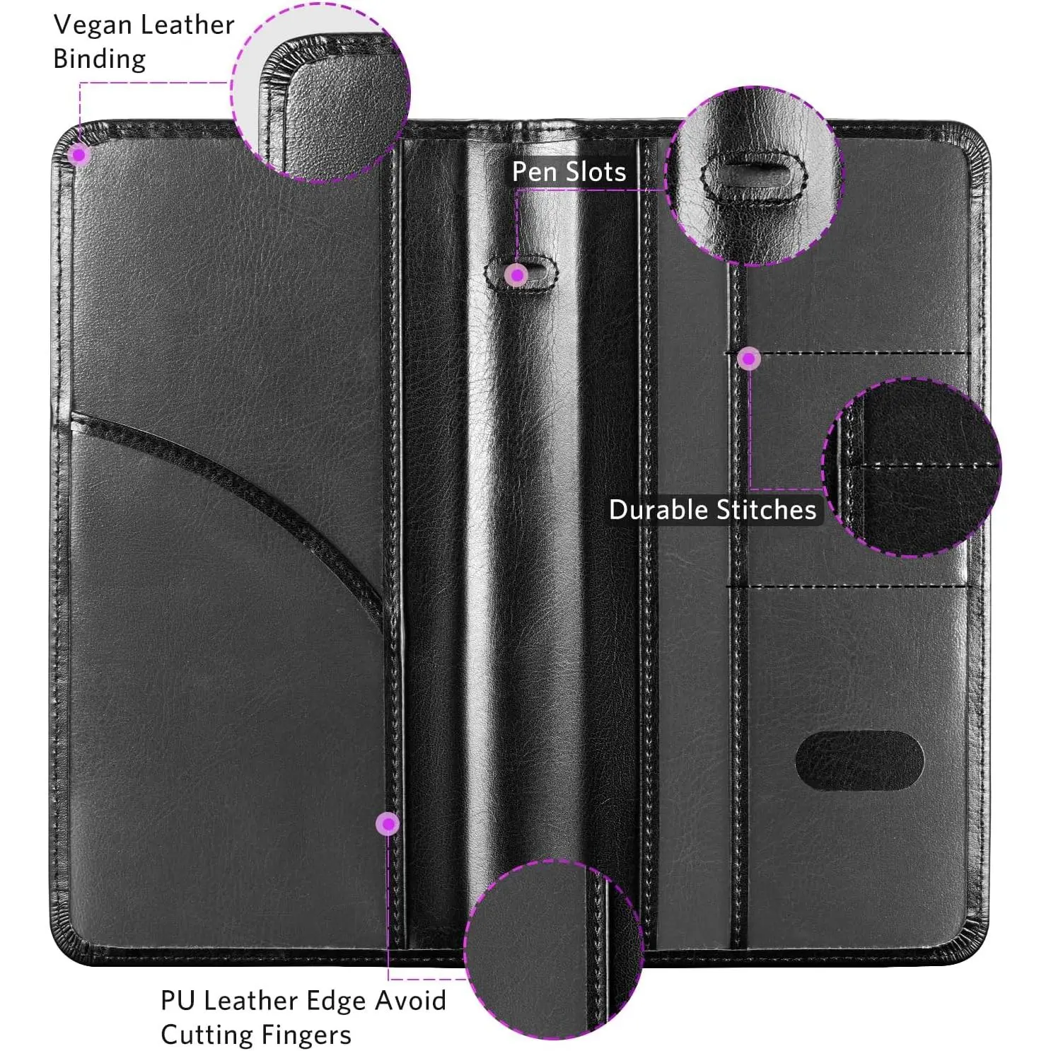 Premium Quality Handcrafted PU Leather Car Registration & Insurance ...