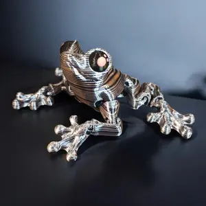3d Printed Flex Frog Decor Sculpture