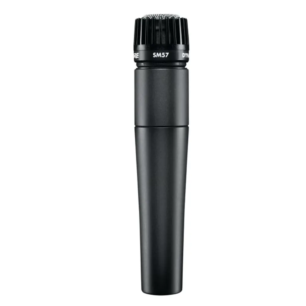 Shure SM57-LC Handheld XLR Instrument Microphone - Captures Arpeggiated Chords, Snare Crack, Amplifies Playing Power for Studio/Stage Performances, Acoustic Instruments Recording, Performance, Powerful