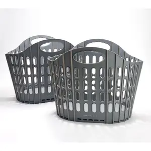 Henning Lee Set of 2 Collapsible Everyday Baskets Henning Lee Set of 2 Collapsible Everyday Baskets