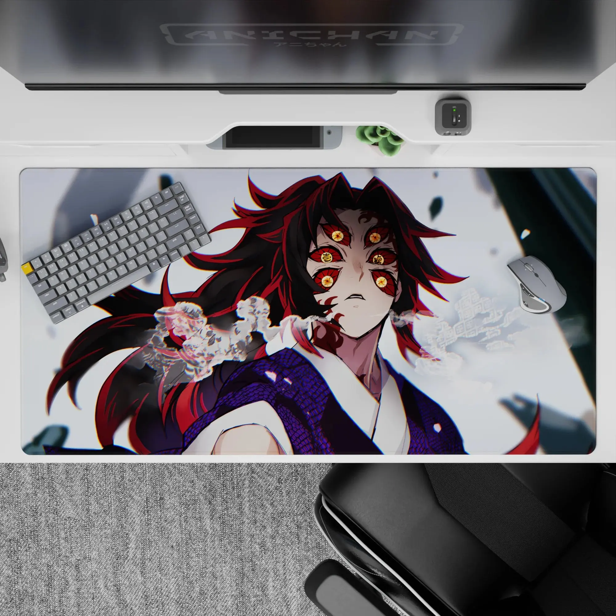 [SALE UP TO 40%] Crimson Gaze Enigma - Demon Slayer - Mouse Pad Perfect for a Gift, Present, Holiday, Birthday Japanese Anime