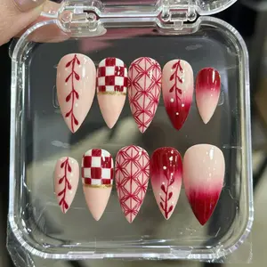 AuréNails – Demon Sister Anime Press On Nails: Handmade Otaku Nail Art – AN19