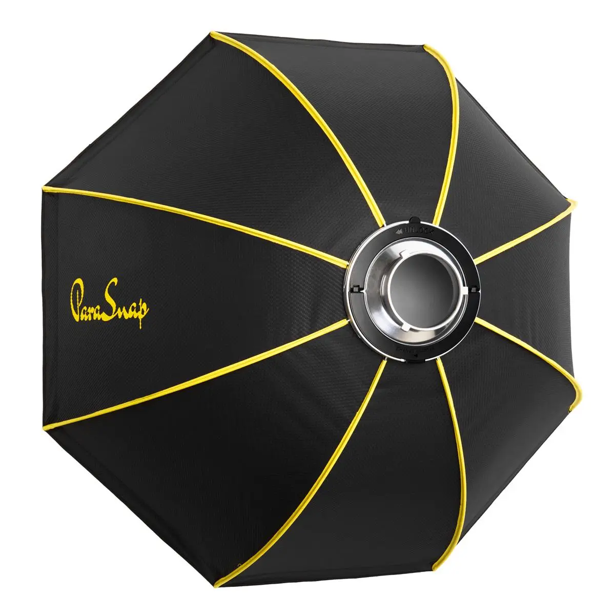 Glow ParaSnap 44" Octa New Generation SterlingFibre Bowens Mount Softbox with Advanced Open & Close System, this Parabolic Softbox with Quick Speedring Swap is an ideal Speedlight Soft box
