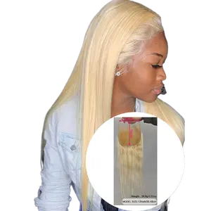 blond hair Closure Human Hair Straight 5x5 HD Lace Closure Blonde Closure 12A Free Part Closure Natural Hairline with Baby Hair 100% Russian Blonde Virgin Remy Human Hair 150% Density 12 Inch5X5  HD LACE CLOSURE 12
