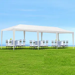 10x30' Outdoor Garden Gazebo Wedding Party Tent Canopy - Waterproof, Easy Assembly, No Sidewalls - Ideal for Weddings, Gatherings - Flower Garden Accessories,summervibes