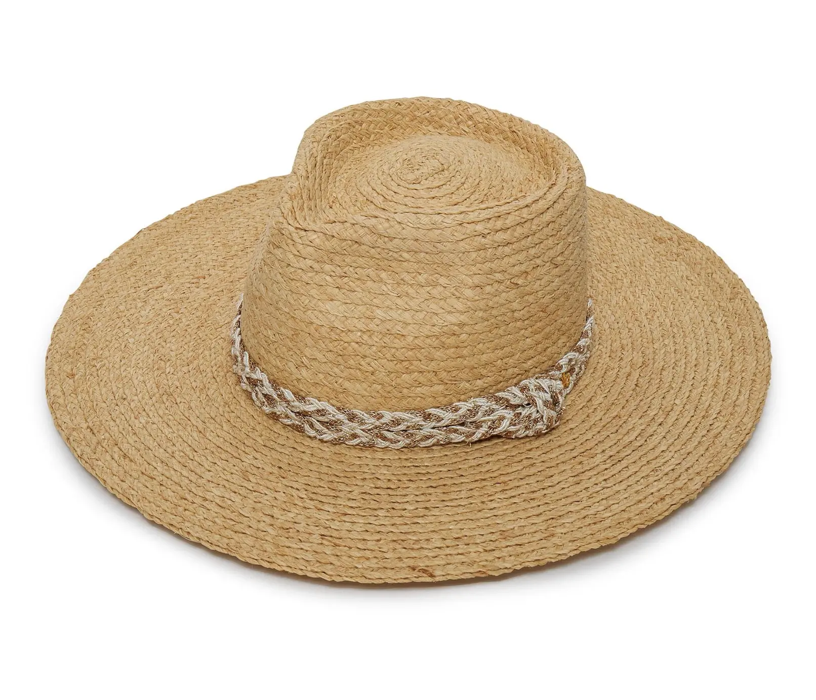 Lele Sadoughi- Natural Braided Rope Straw Hat