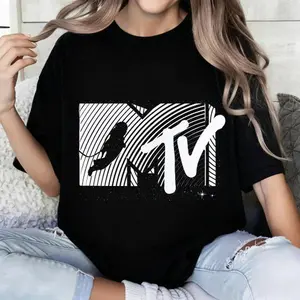 100 Cotton Casual Style T-Shirt MTV Logo Design Summer Wear Gift For Music Lovers