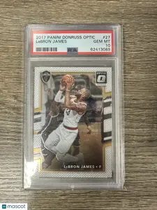 2017 Panini Donruss Optic #27 LeBRON JAMES Cleveland Cavaliers PSA 10 GEM MINT