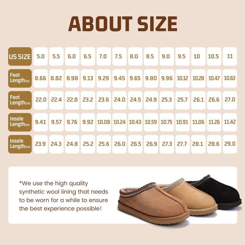 Women's Slippers Fuzzy Cozy Short Ankle Shoes Indoor and Outdoor Mules Furry Warm House Slippers for Woman Cute Fluffy Clogs Chestnut(Rain Shoes & Covers)Gift