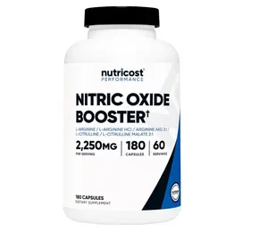 Nutricost Nitric Oxide Booster 2250mg, 180 Capsules - 750mg Per Casule, 60 Servings - Gluten Free and Non-GMO