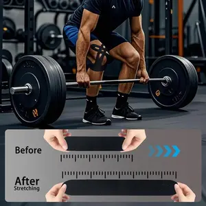 Precut Kinesiology Tape for Knees, 10 Pcs - Knee Support & Stability, Knee Pain Relief Athletic Tape - Waterproof & Elastic, Breathable Hypoallergenic Latex-Free Tape