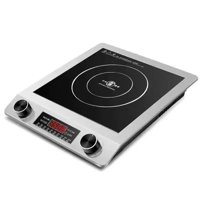 3500W Durable Commercial Stainless Steel Induction Cooker Stove - Multifunction Energy-Saving High-Power Cooktop for Home Wok Stir-Fry, Household Kitchen Appliance