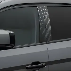 Car Column Sticker, Sticker for Cars, Waterproof Car Door Pillar Decal, American Flag Vinyl Wrap for Side Door Decoration, Automotive Accessories
