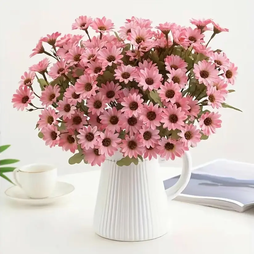 10 pcs Pink Daisies