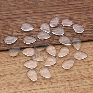 30pcs/lot 10x14mm Drop Flat Back Clear Glass Cabochon, , Lose Money !!!(Z3-16)