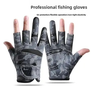 Must Have Fishing Gloves! Anti-Slip Sun Protection Fishing Gear Accessories Outdoor Gear