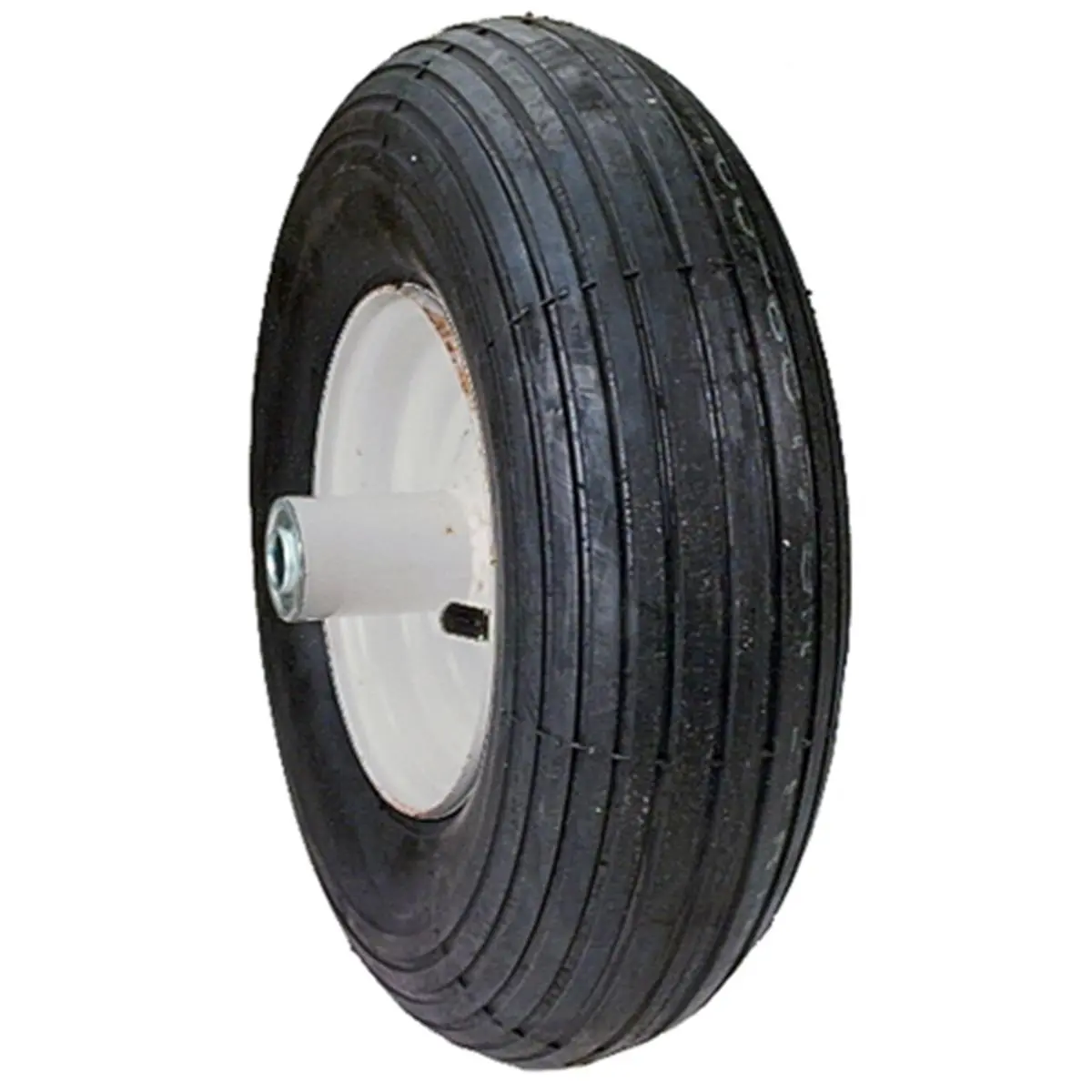 Maxpower Precision Parts 6-in. Wheelbarrow Wheel Assembly with Inches Rubber Tire, Model 335255, Assembly Set
