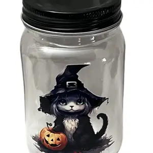 16oz Plastic Jar with Lid - Reusable Storage Container