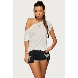 Amora Off Shoulder Sheer Top