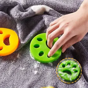 2-Pack Cat Paw Silicone Pet Hair Remover, Washable Laundry Lint Catcher for Washing Machine, Food-Safe Multi-Use Grooming Accessory for Cats & Dogs (Clothes, Furniture Cleaning), Accessories