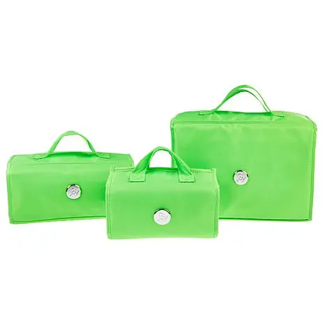Joy Mangano Joy CleanBoss Store Everything & More 3-piece Big Beauty Cases