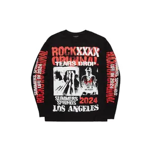 Lamani Black Graphic Long Sleeve Tee