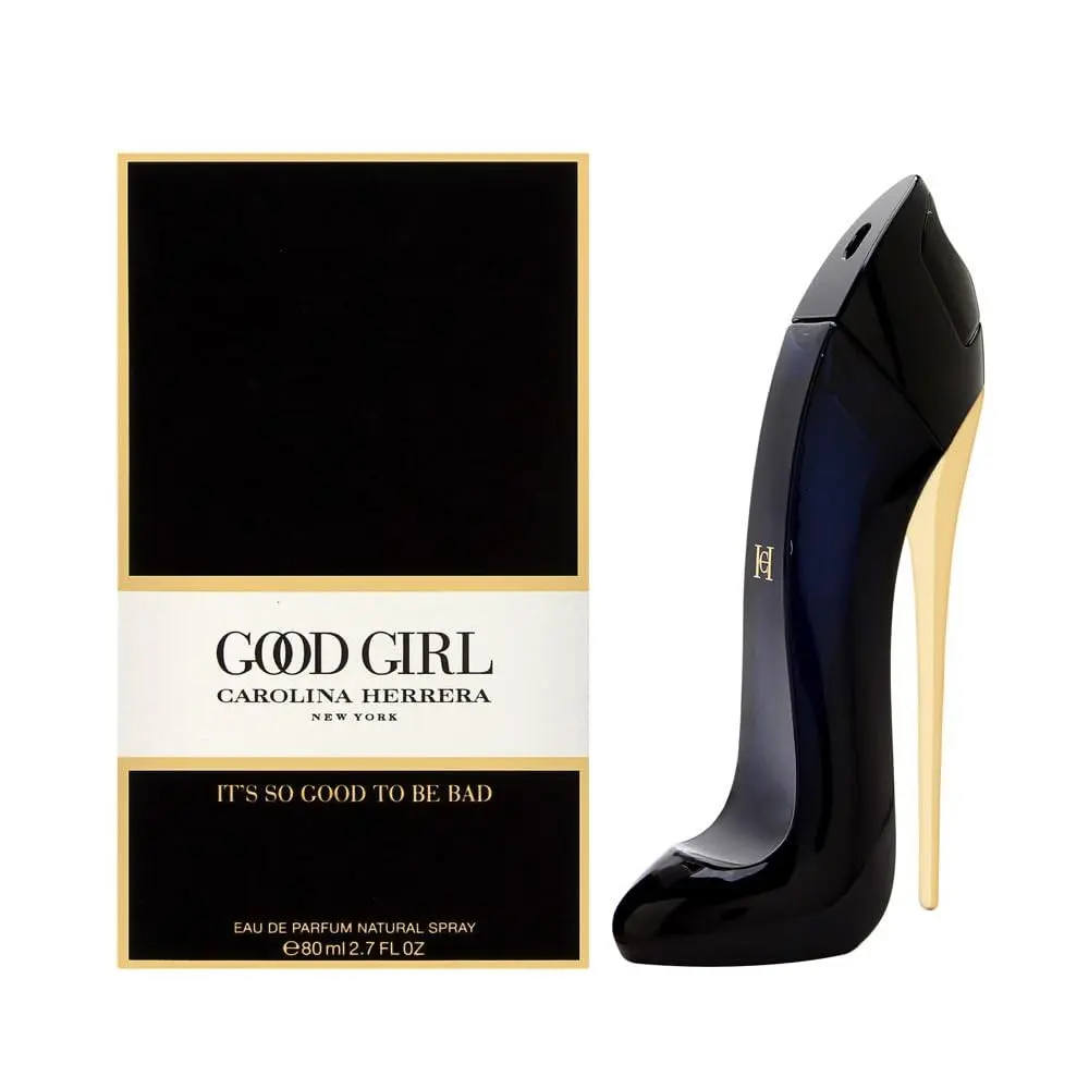 Carolina Herrera Good Girl Perfume for Women, Eau de Parfum Spray 2.7 Fl Oz / 80ml, Long Lasting Ambery Floral Fragrance with Jasmine, Tuberose, Almond, Tonka Bean, Cocoa and Coffee